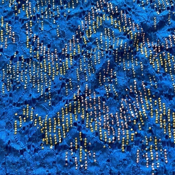 Living Doll Blue Embellished Front Tank. P/A1355/1 - Picture 3 of 9